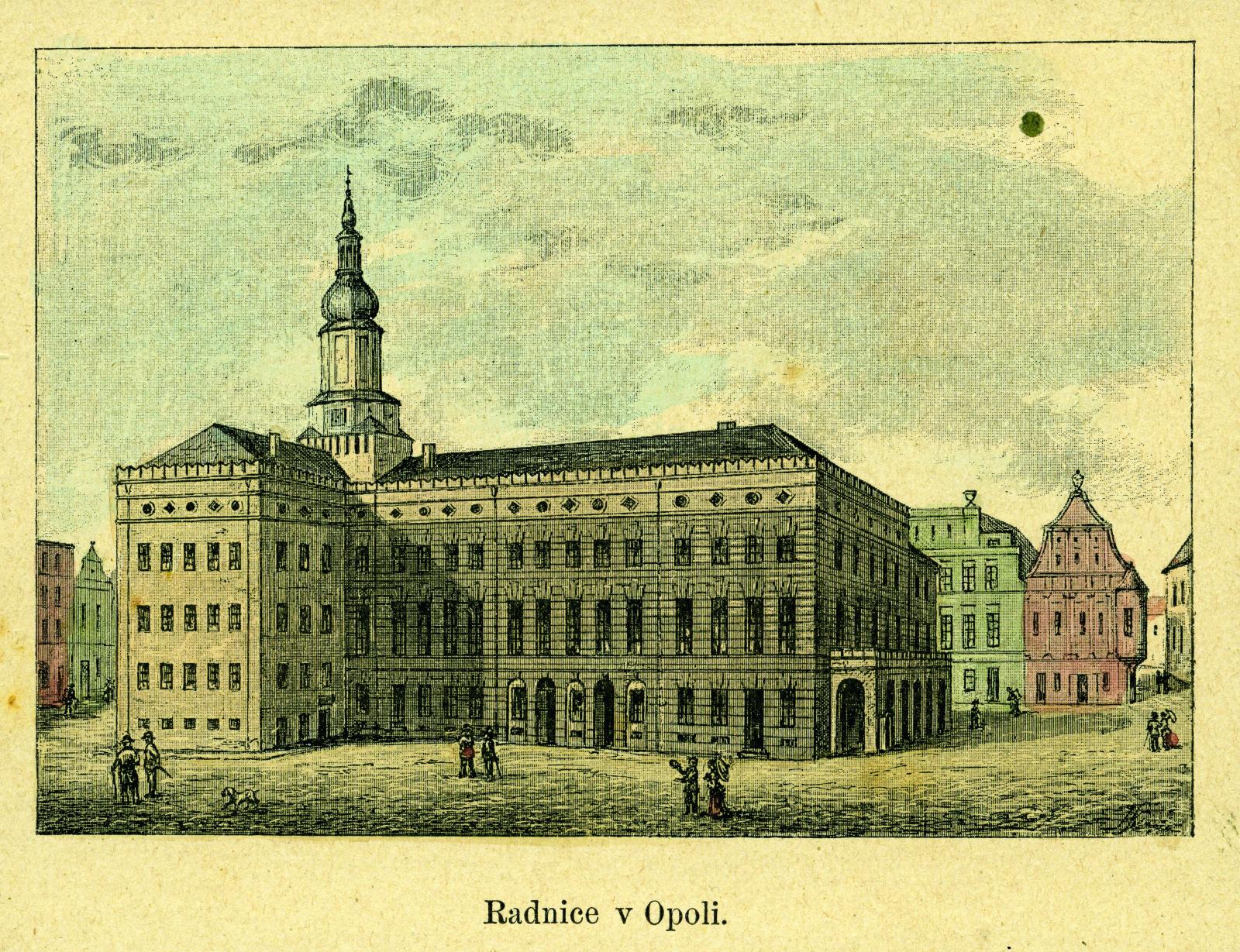 Ratusz w Opolu w połowie XIX fot Muzeum Śląska Opolskiego