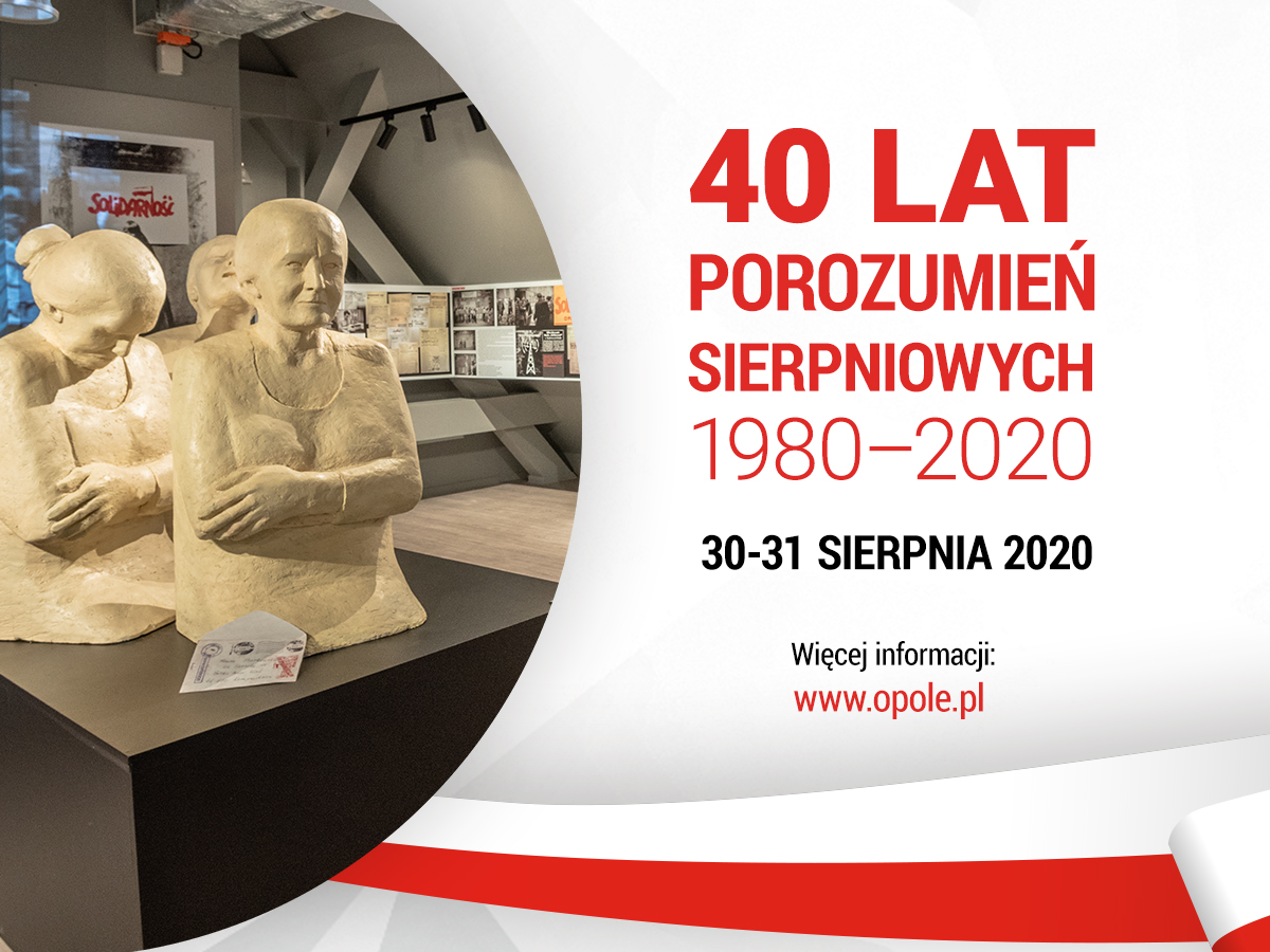 Opole uczci 40. rocznicę Porozumień Sierpniowych - baner
