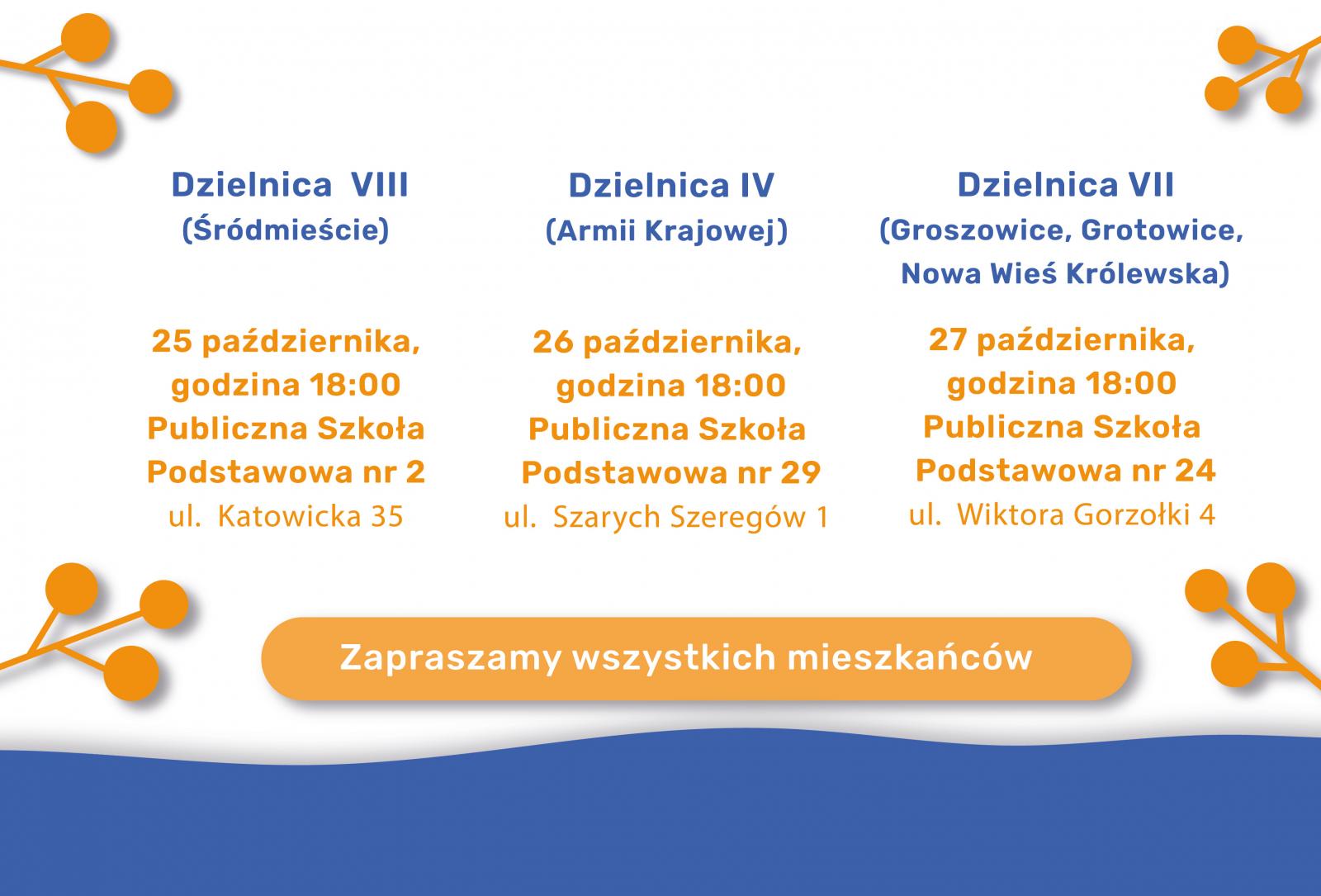 Plakat spotkania z Prezydentem Opola