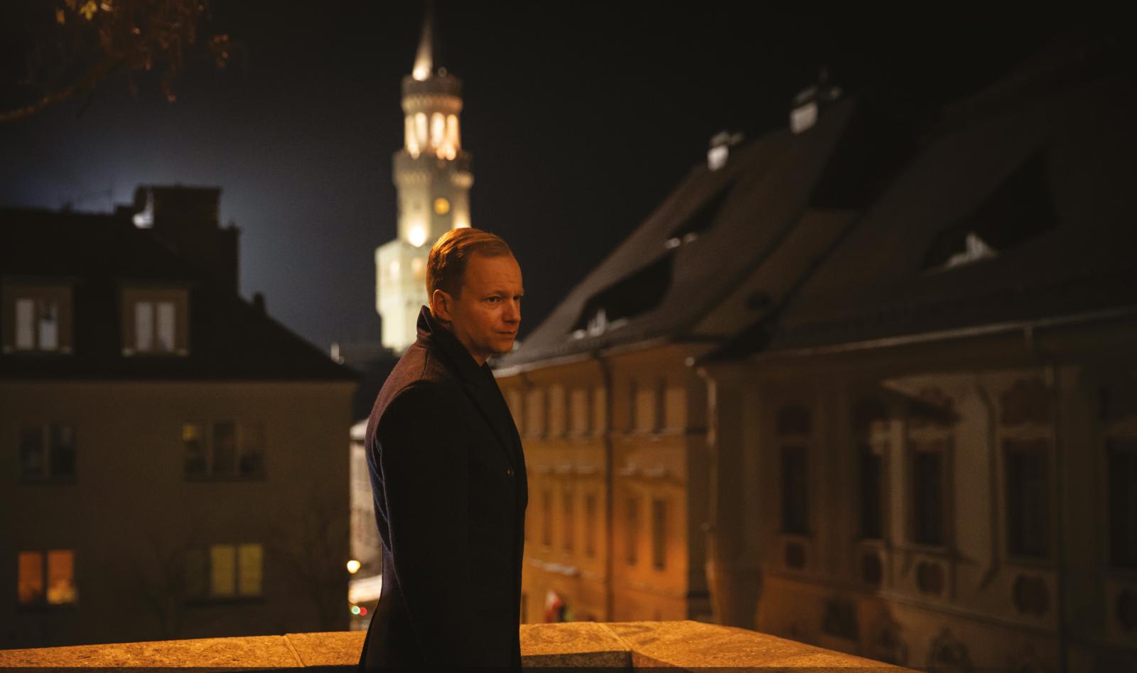 Maciej Stuhr na planie Szadzi w Opolu