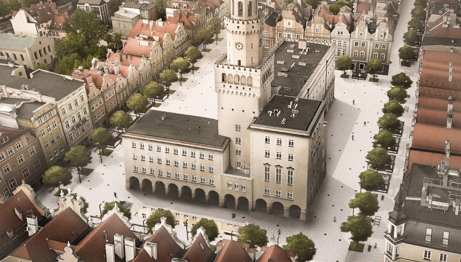 przestrzeń Głównego Rynku - wizualizacja JKL-Jakub Kazaneczko – Długołęka, Konrad Zaborski-Lwówek, Łukasz Modrzejewski – Targówka, Aleksandra Walkowska – Wrocław