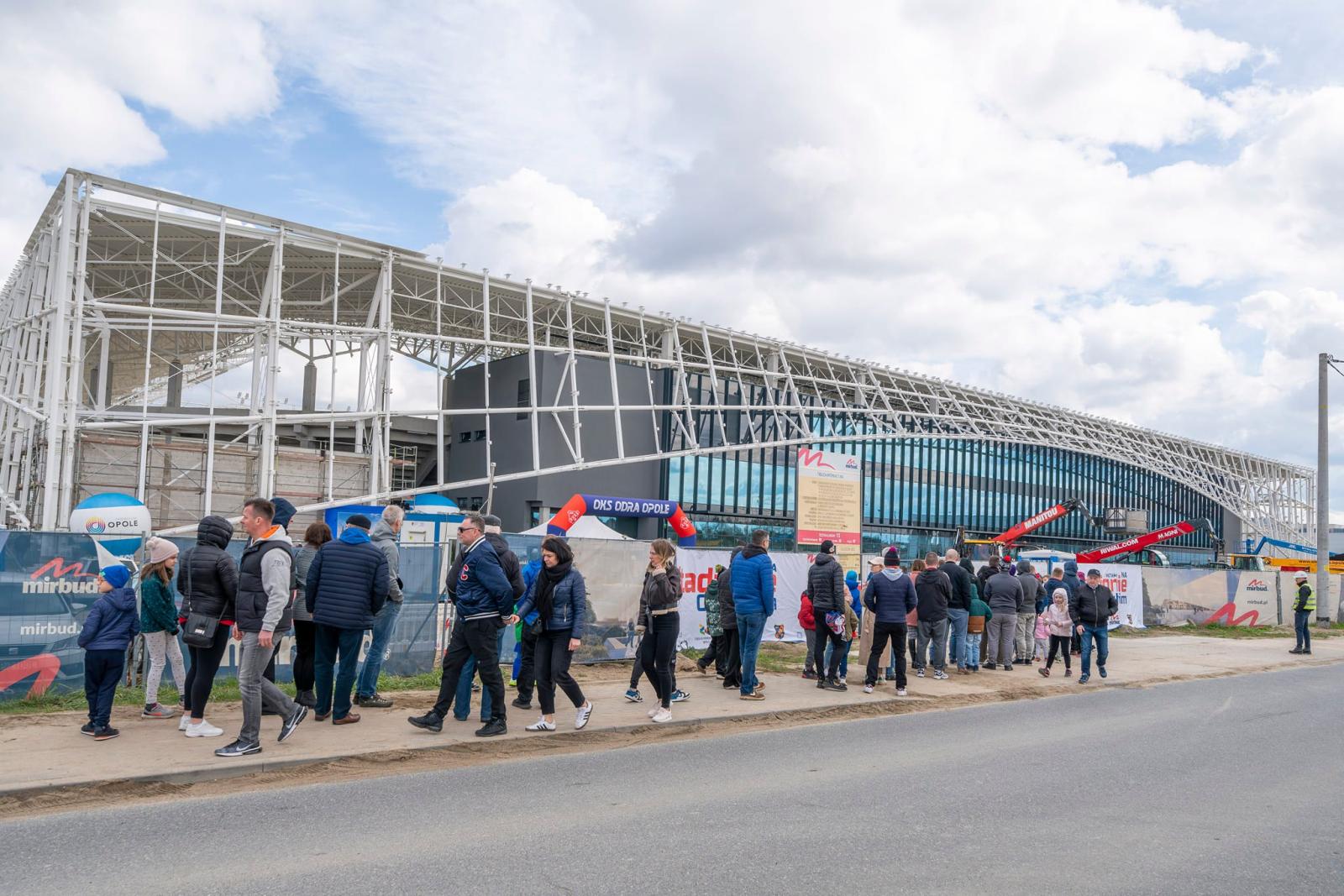 Stadion OPolski - zwiedzanie budowy
