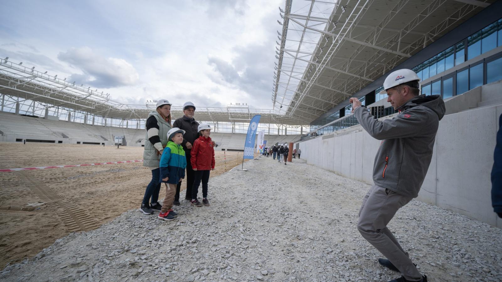 Stadion OPolski - zwiedzanie budowy