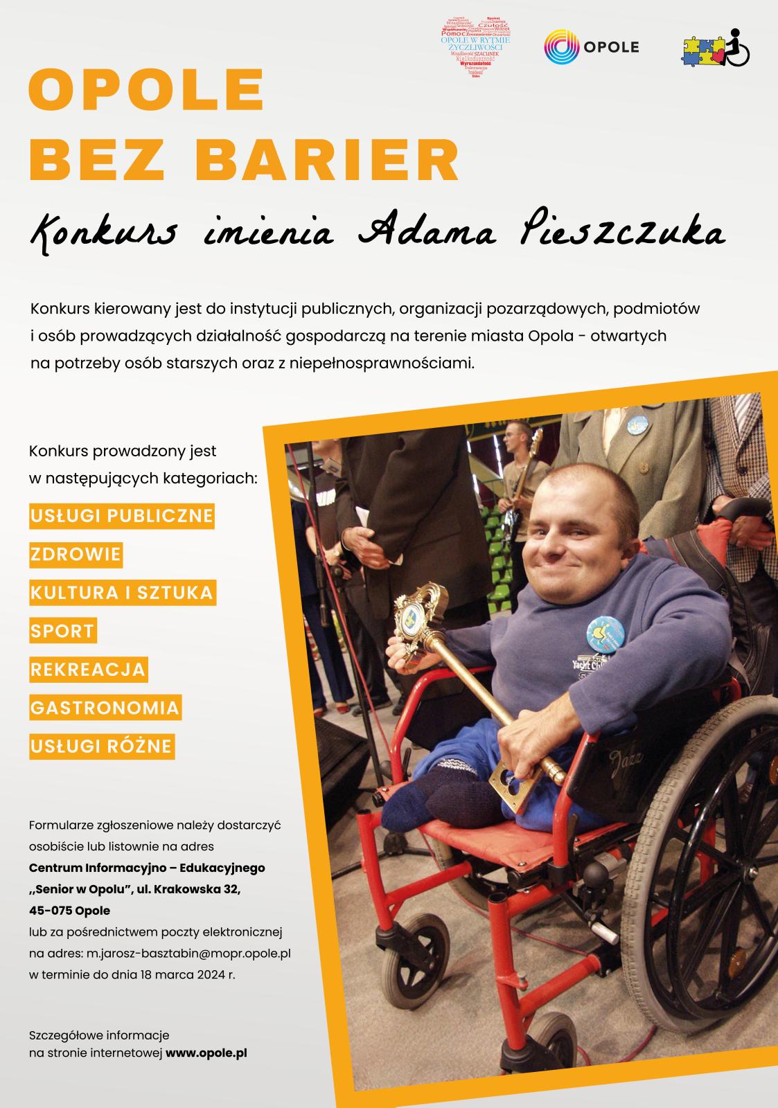 Plakat Opole bez barier