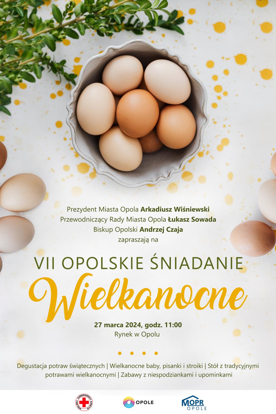 Plakat śniadania