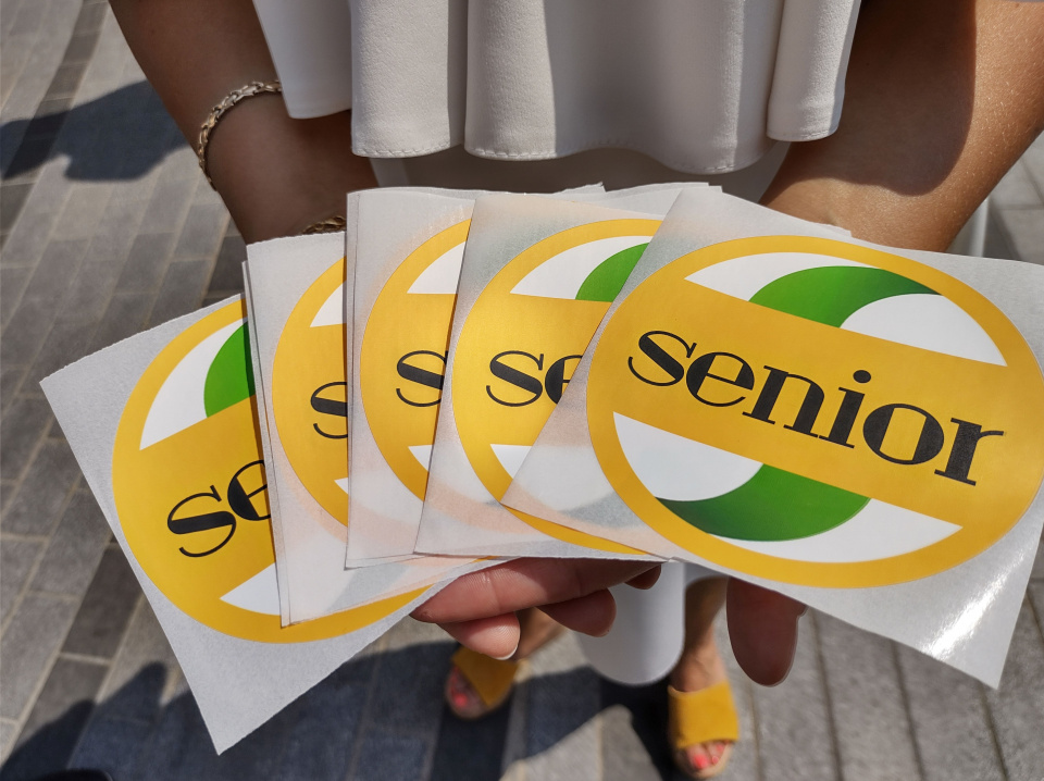 naklejki Senior za kierownicą