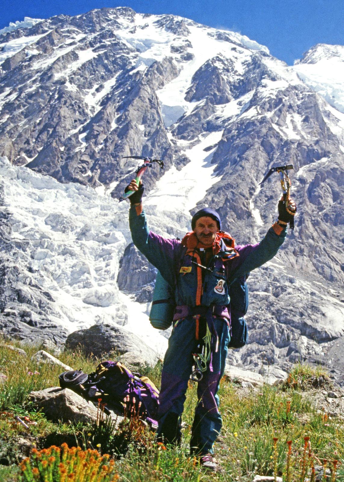 Krzysztof Wielicki po zdobyciu Nanga Parbat