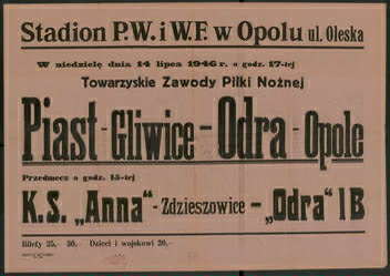 bilet na mecz z 1966 roku