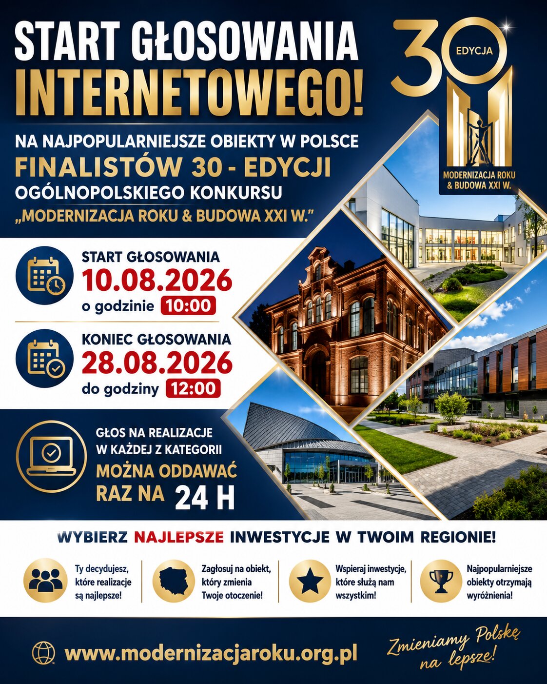plakat dotyczący modernizacja roku
