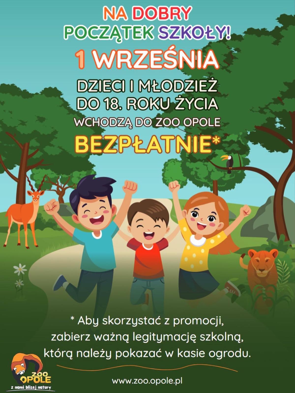 plakat z informacjami