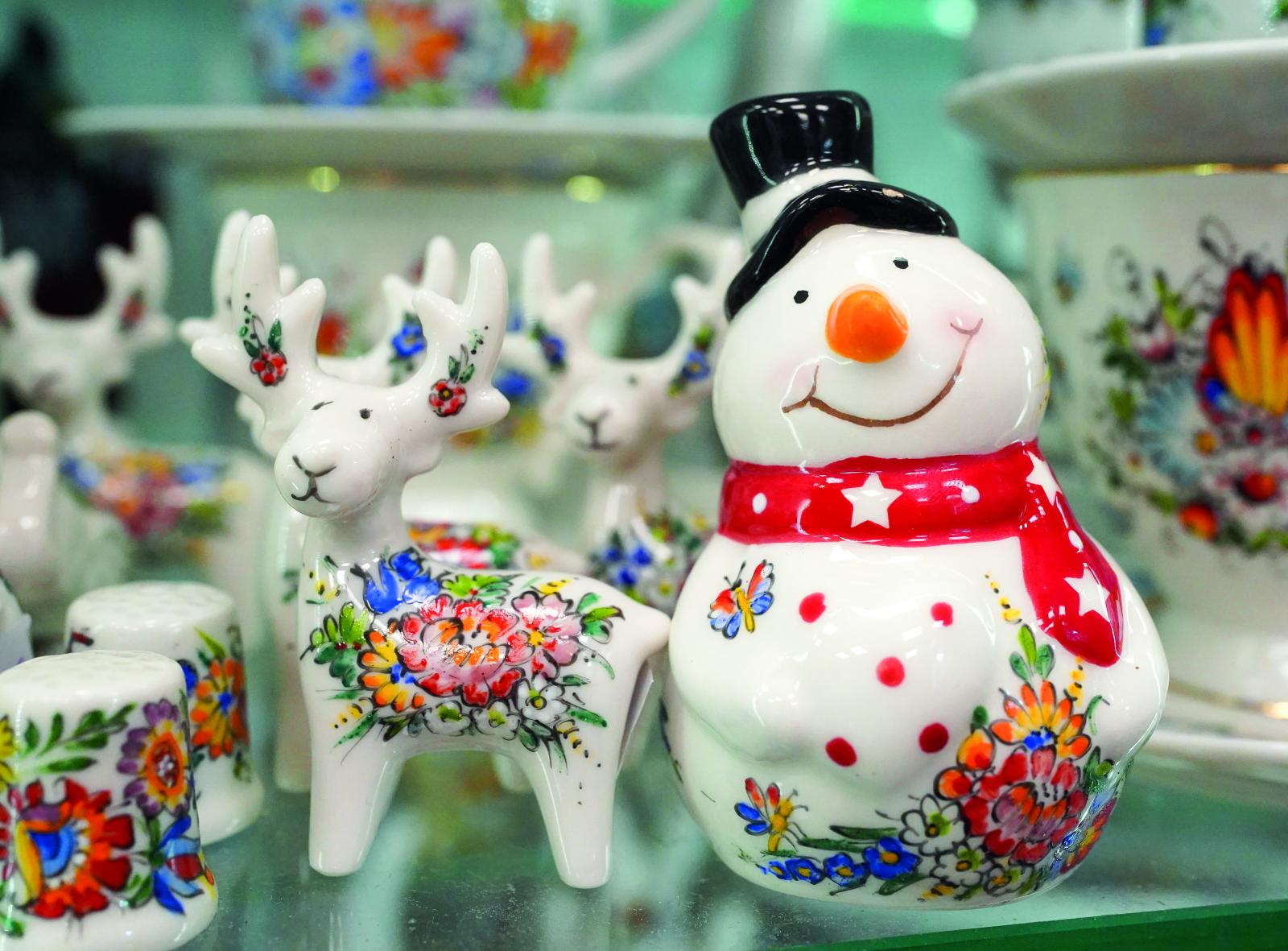 ręcznie malowana porcelana w opolski wzór