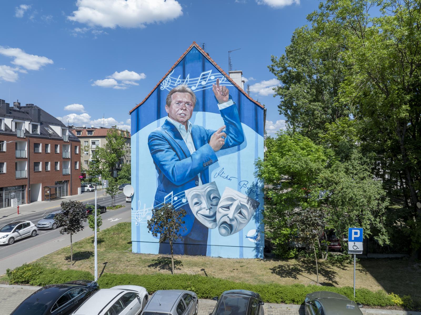 Mural Michała Bajora w Opolu