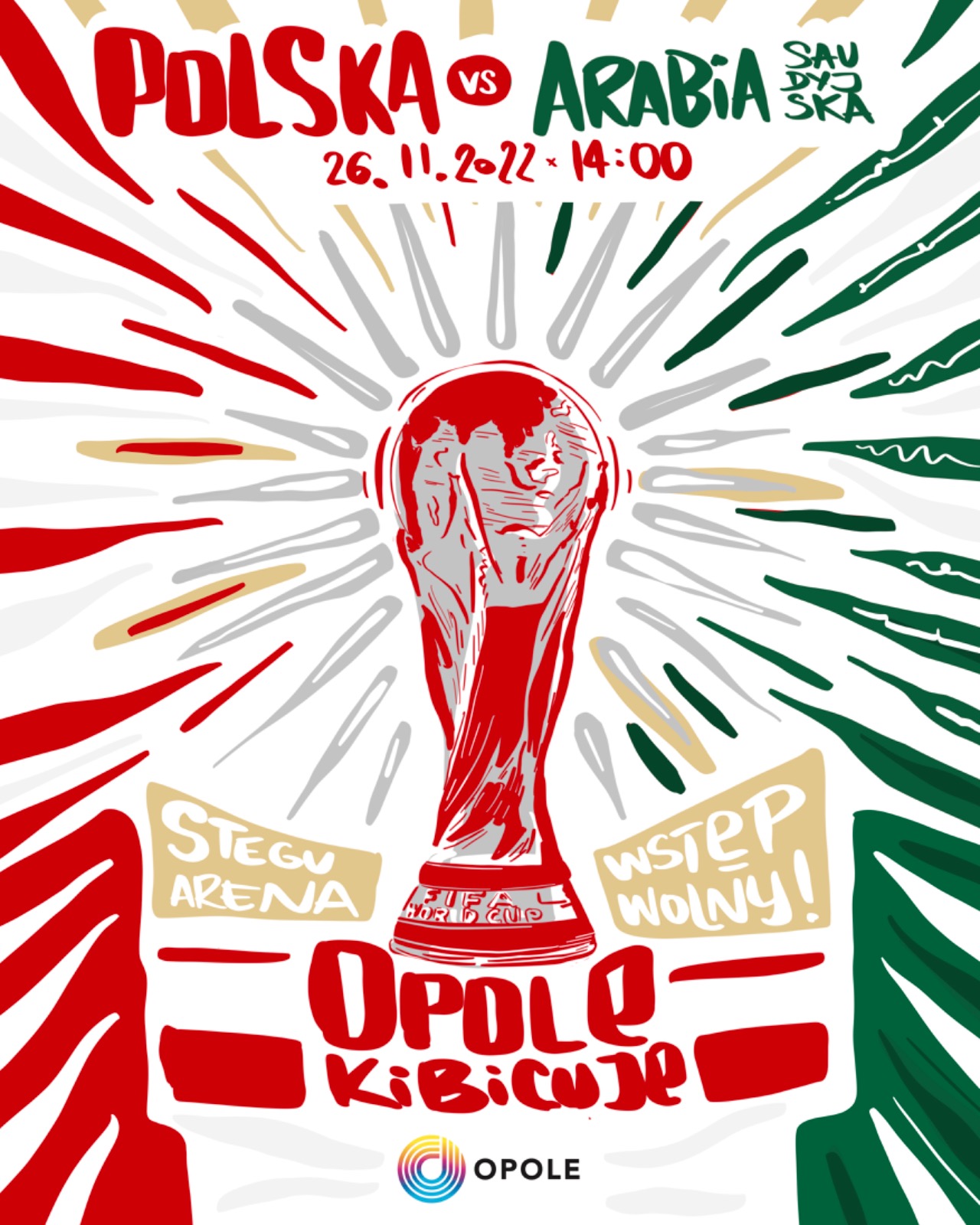 plakat Polska - Arabia Saudyjska