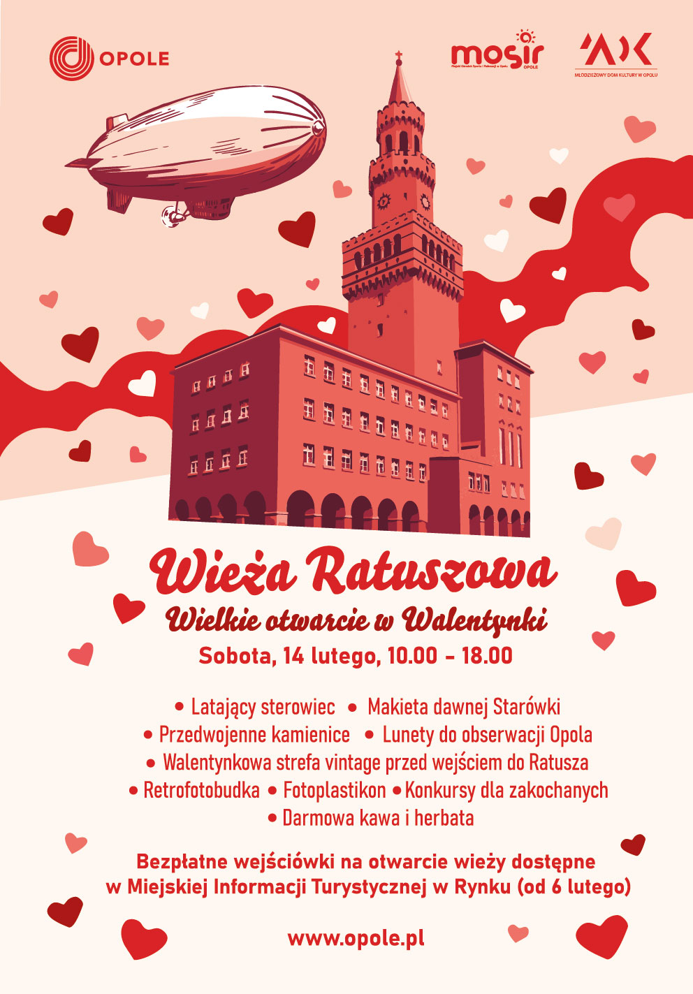 grafika zapraszająca na otwarcie wieży ratuszowej
