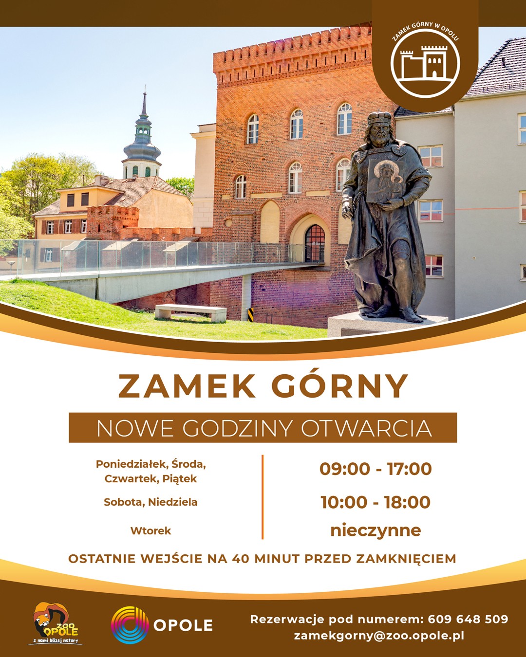 zamek górny, pomnik króla