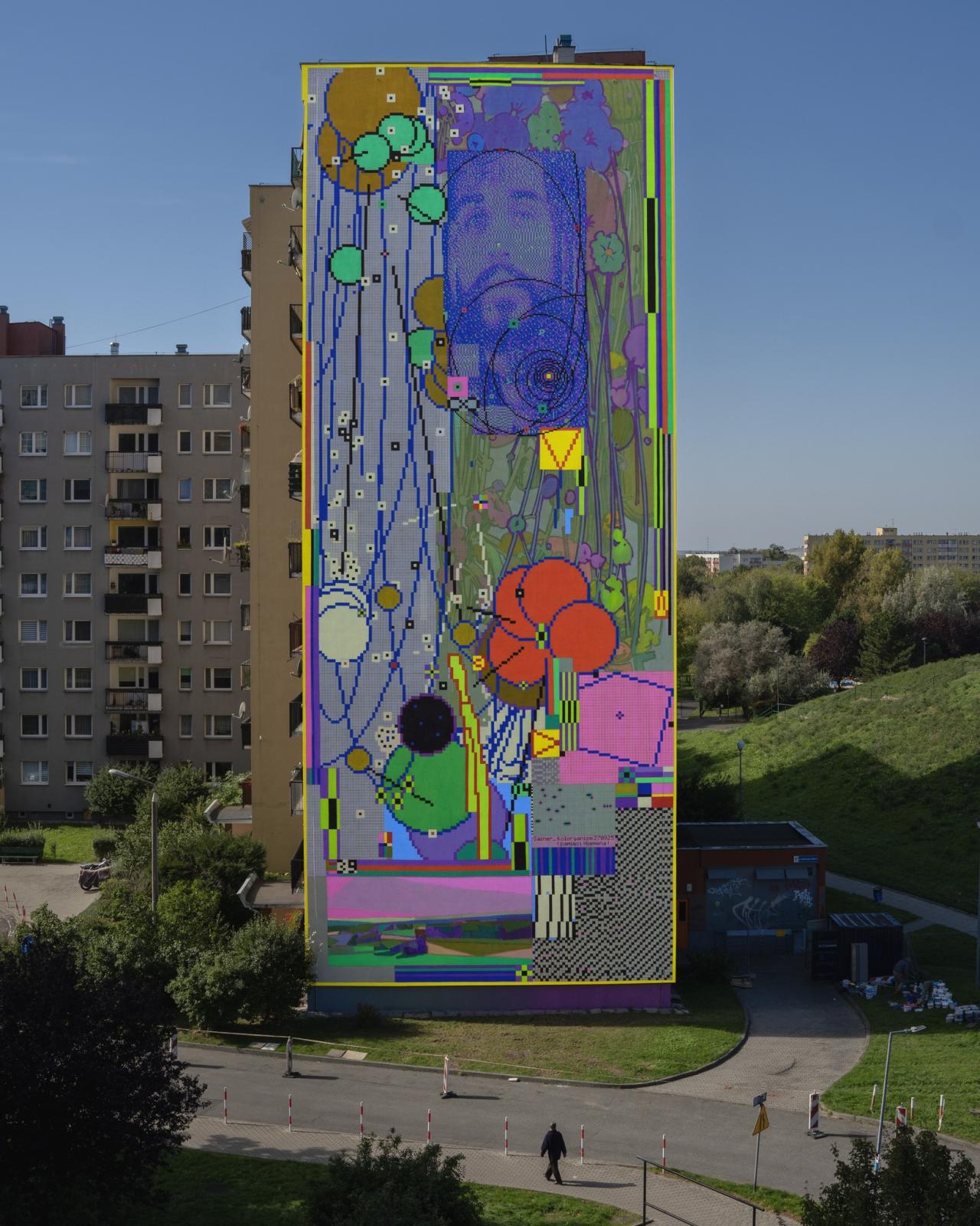 mural poświęcony Niemenowi w Opolu