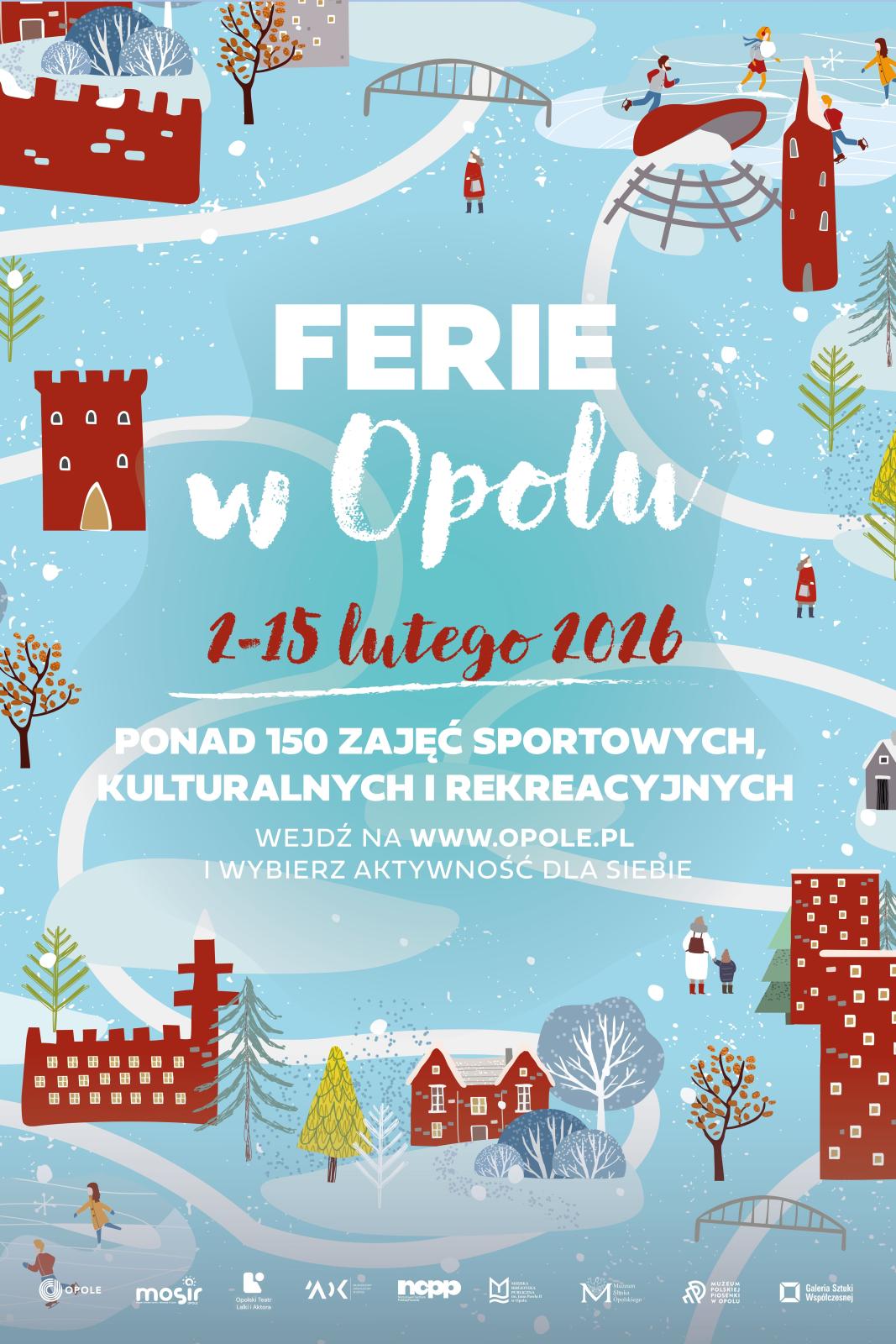 Plakat Ferii zimowych 2026 w Opolu