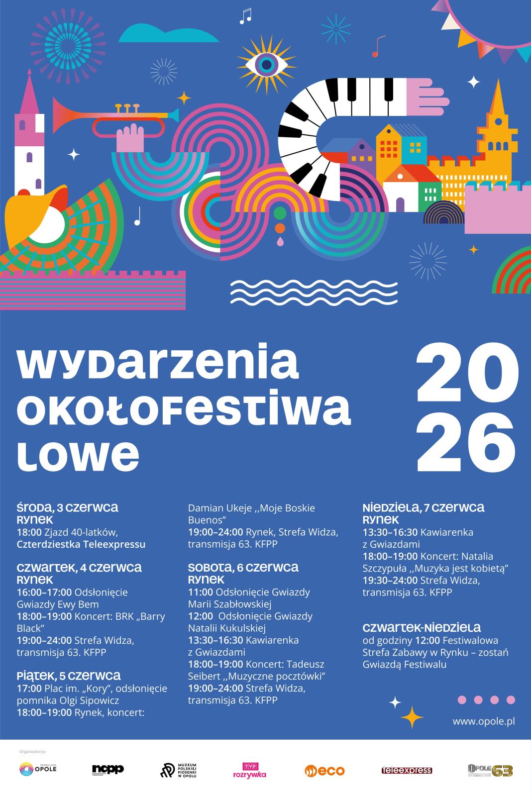 plakat z programem wydarzeń