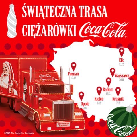 trasa ciężarówki coca-cola