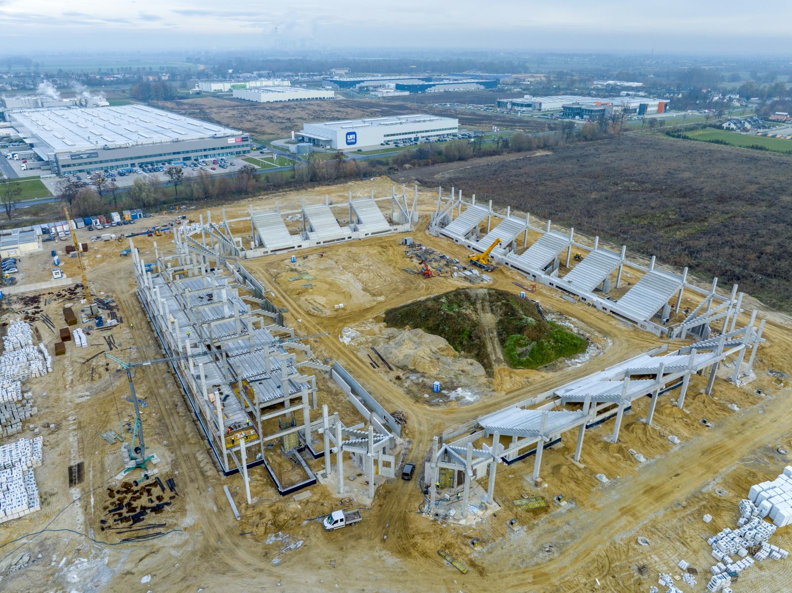 Stadion Opolski zdjęcie z budowy