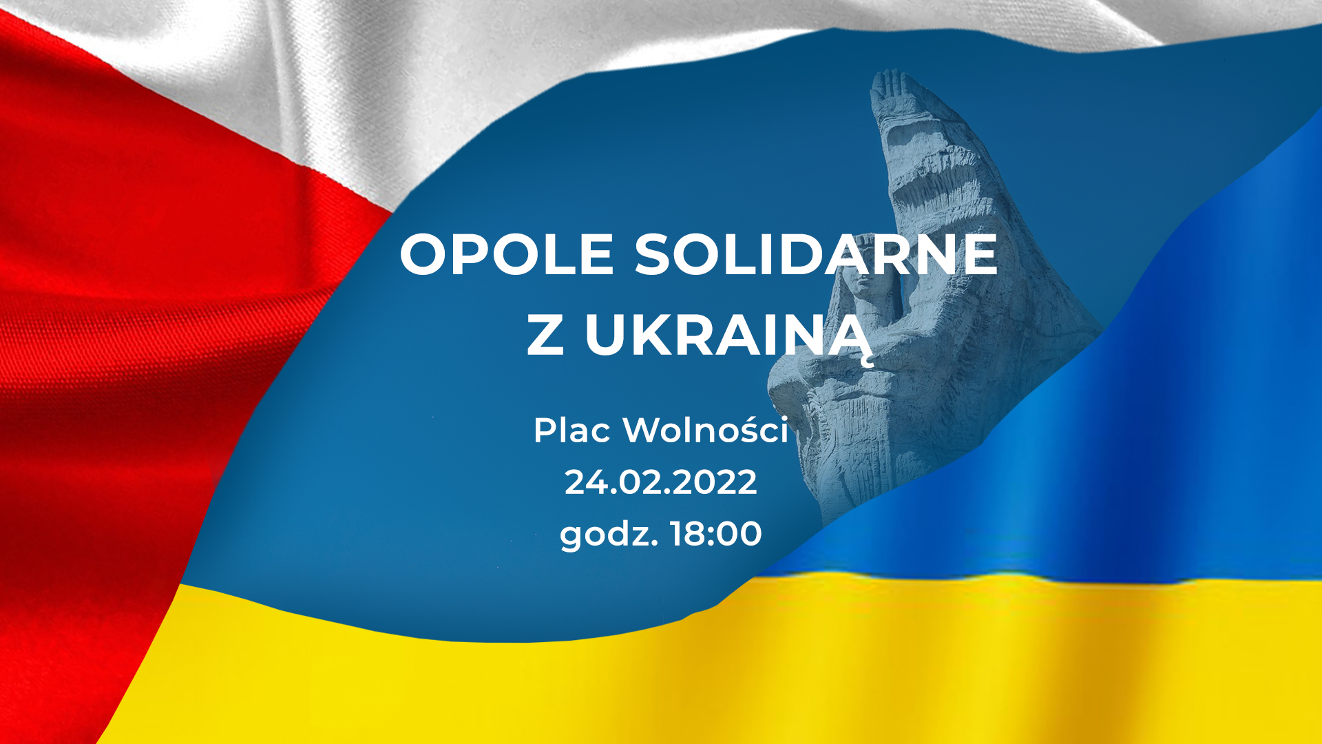 Opole solidarne z Ukrainą baner
