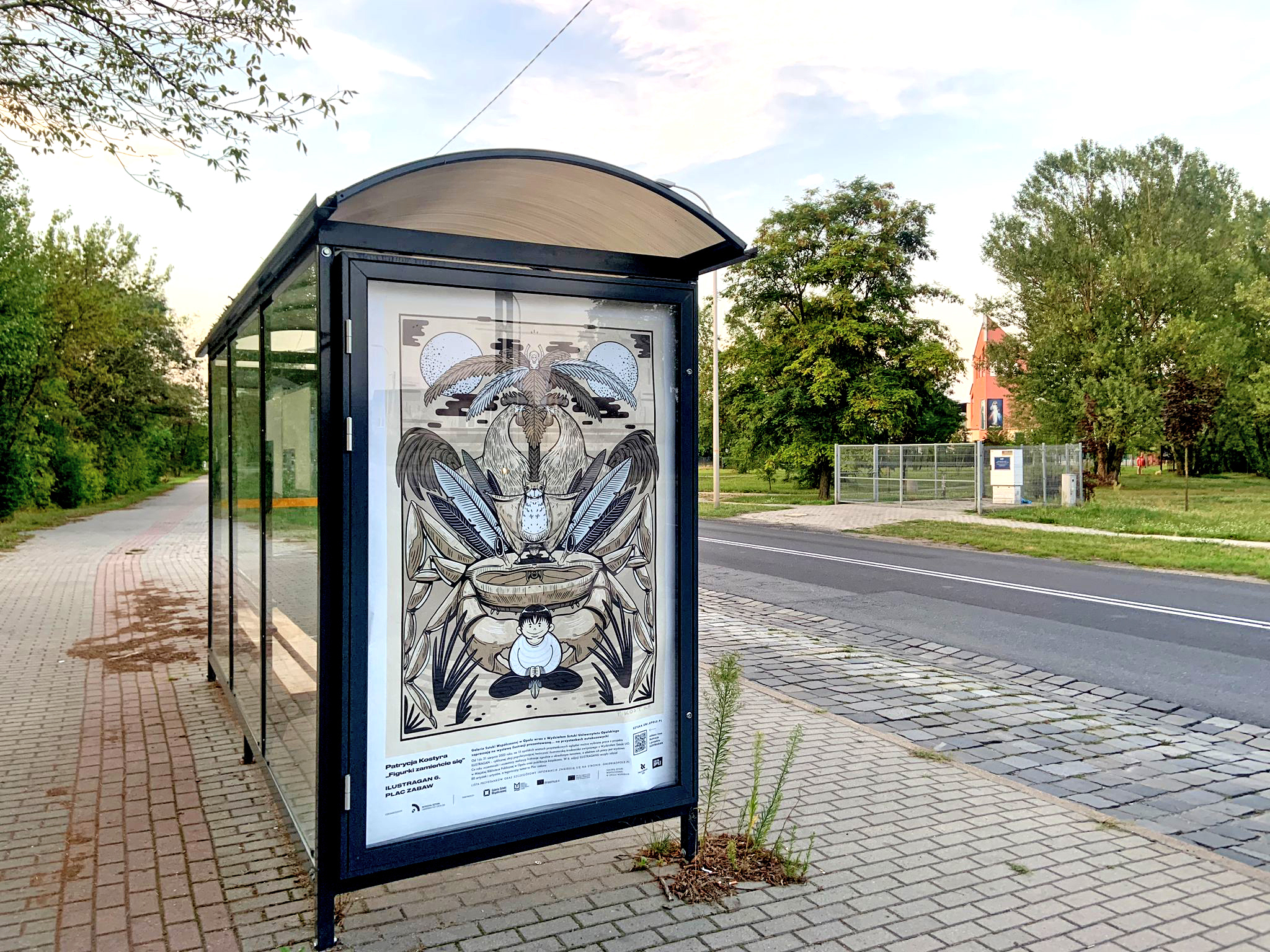 Plakat na przystanku