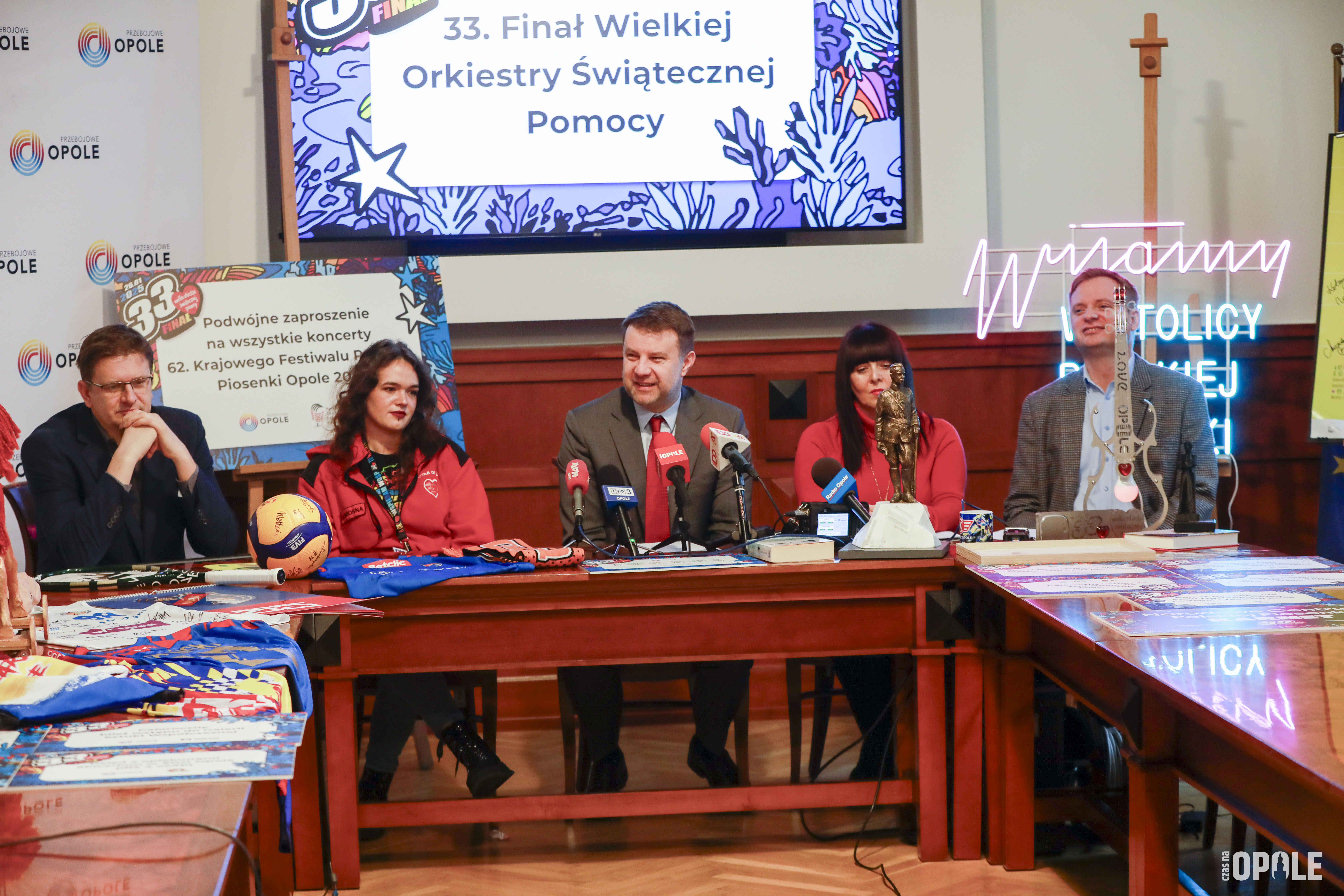 konferencja WOŚP w ratuszu fot. Witold Chojnacki