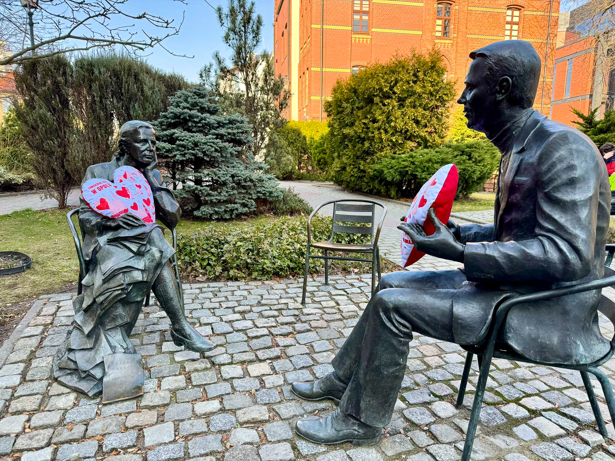 zdjęcie z poduszkami walentynkowymi