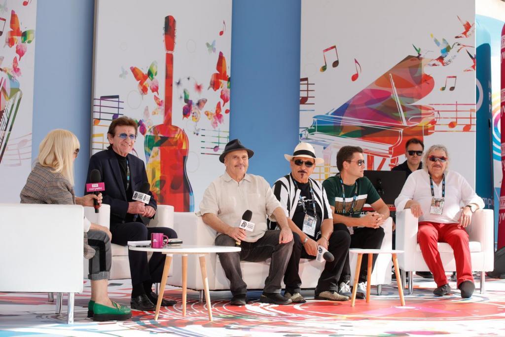 kawiarenka z gwiazdami, zdjęcie na scenie