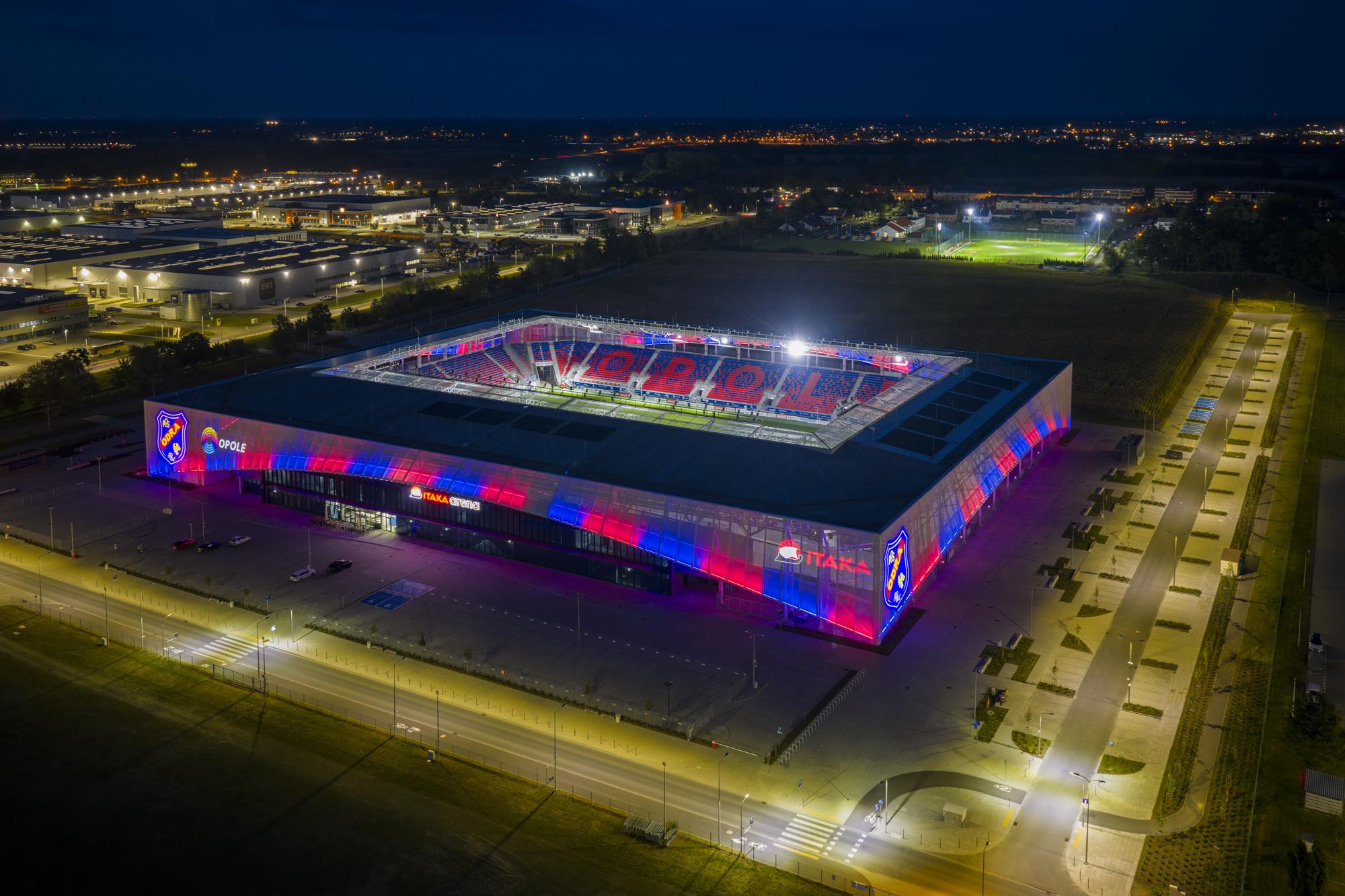 zdjęcie stadionu Itaka Arena z lotu ptaka
