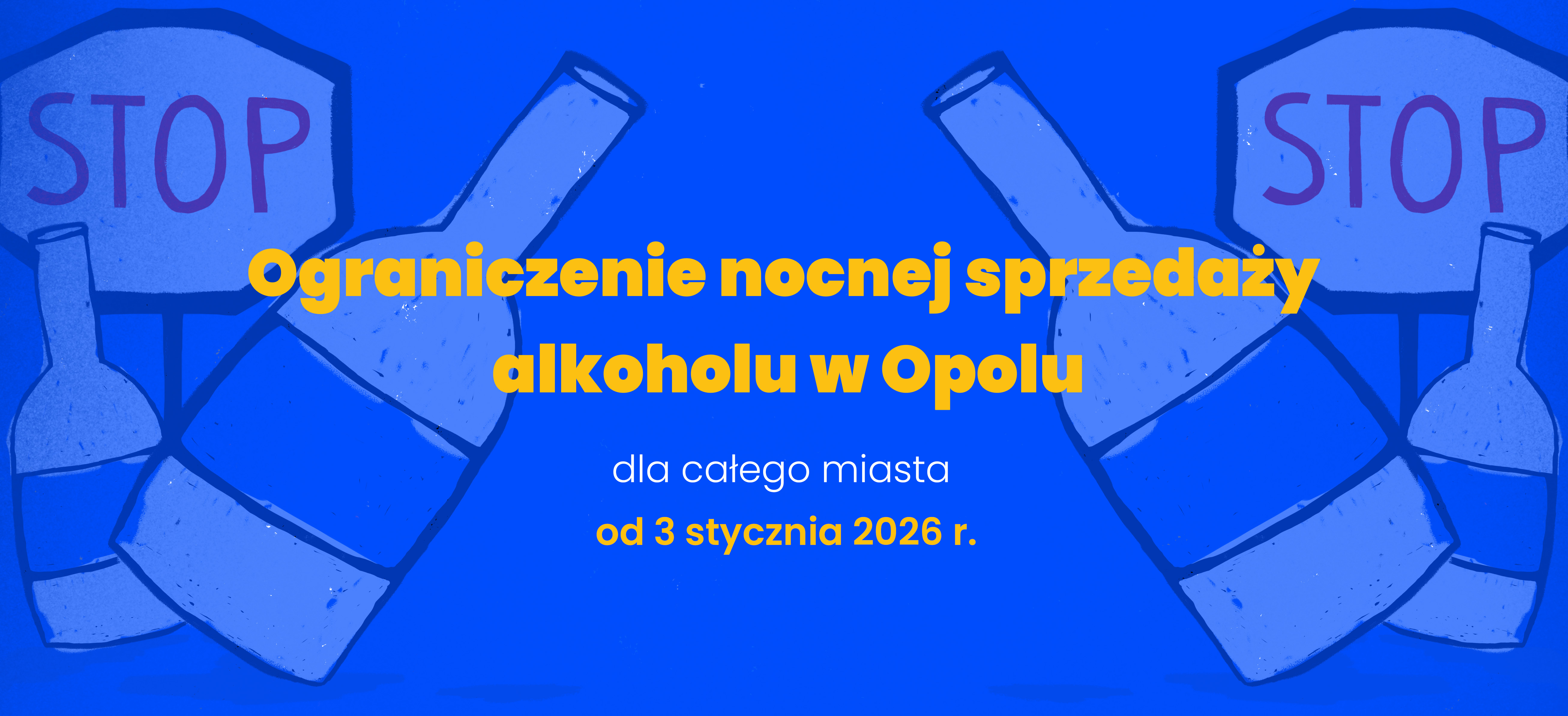 Ograniczenie sprzedaży alkoholu - banner internetowy