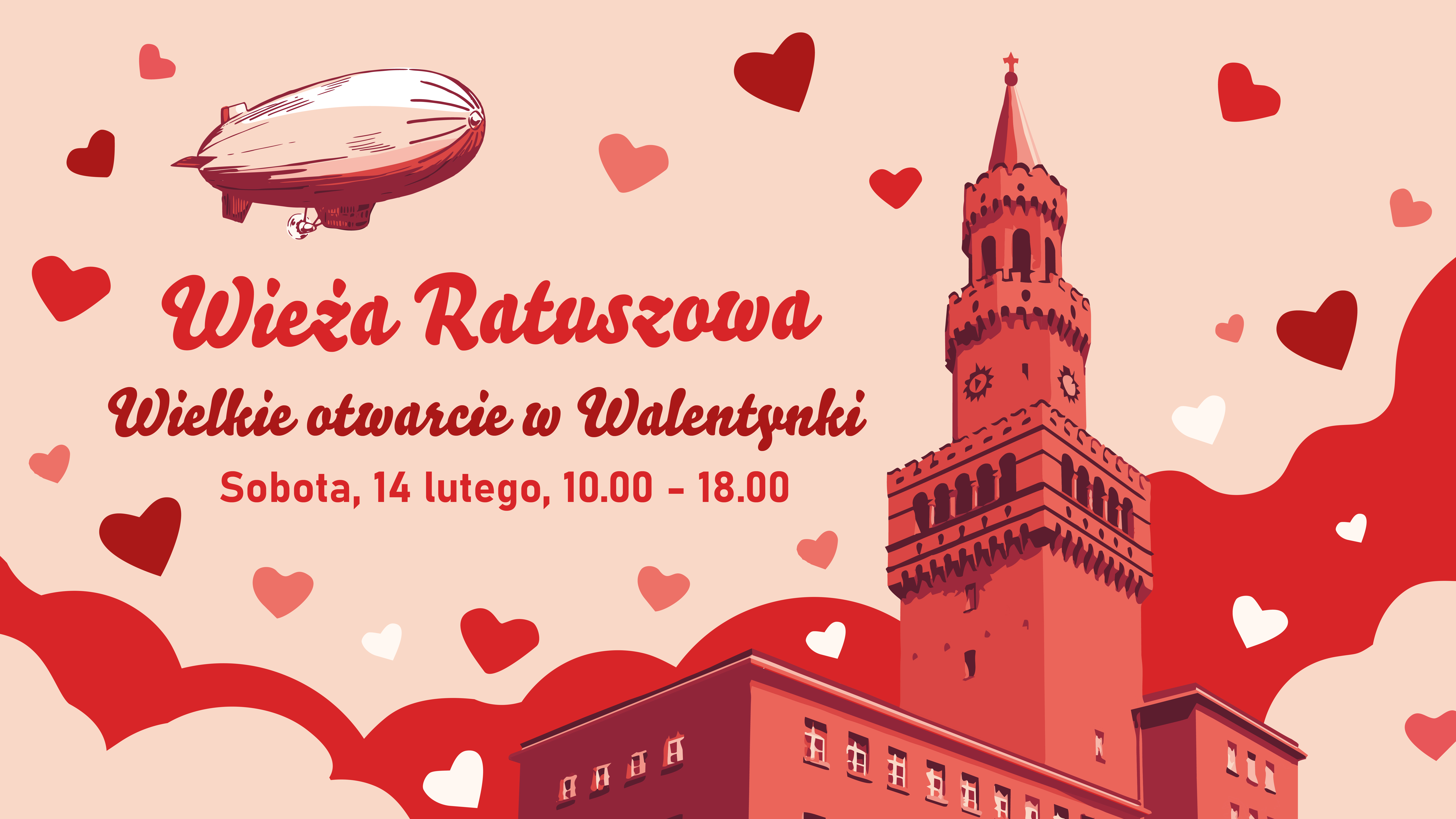 grafika zapraszająca na otwarcie wieży ratuszowej