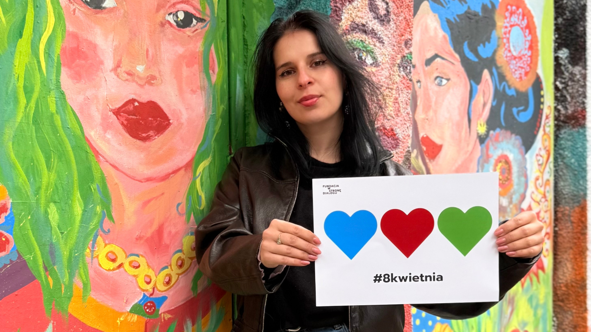 baner podkreślający solidarnośc z romską społecznoscią