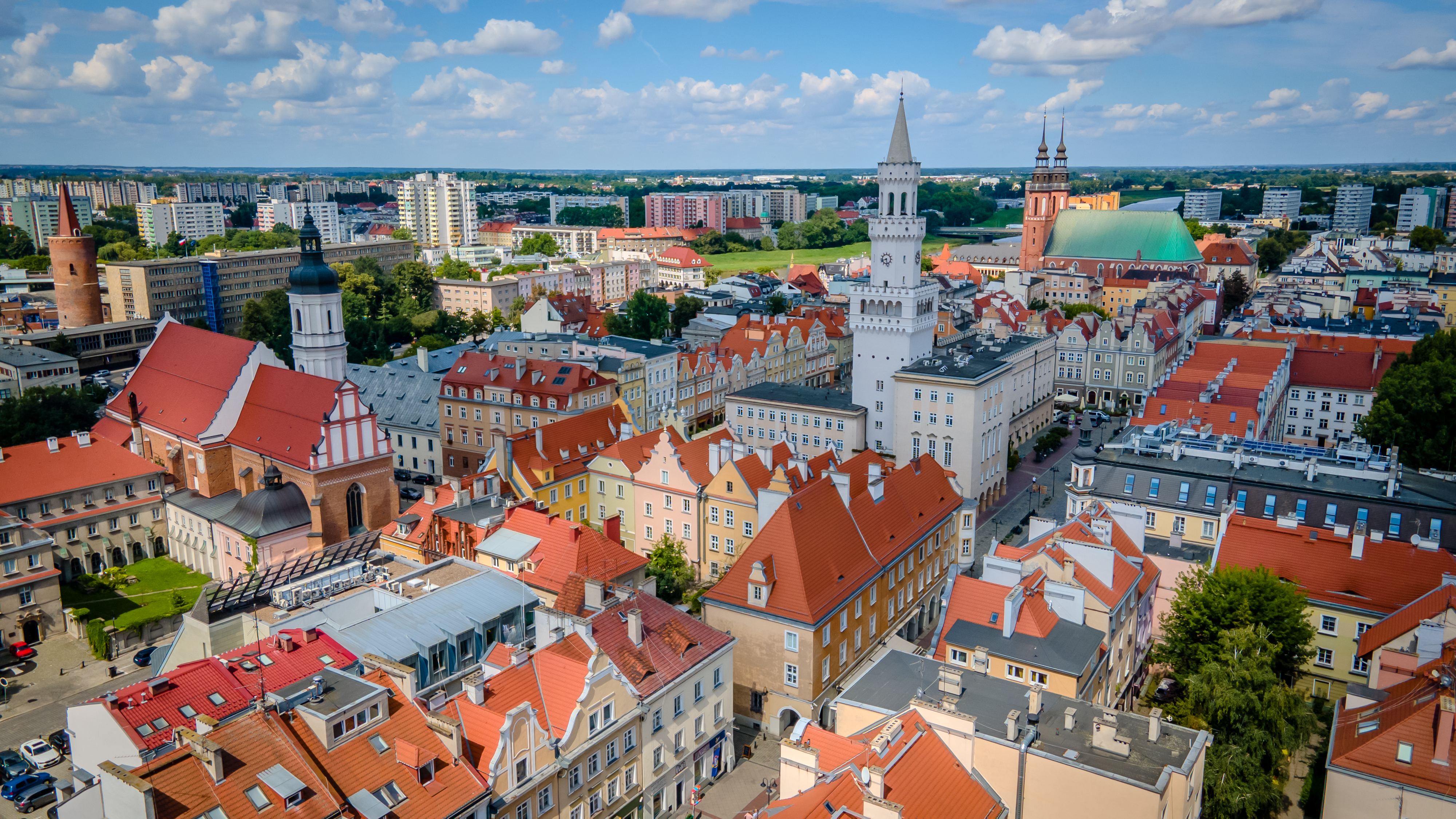 panorama miasta z lotu ptaka