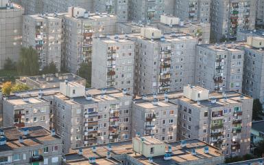 Osiedle mieszkaniowe - blokowisko z góry
