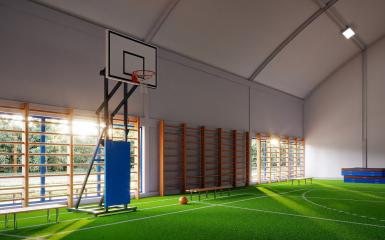Boisko sportowe w Publicznym Liceum Ogólnokształcącym Nr IX w Opolu