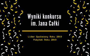 Wyniki konkursu za 2019