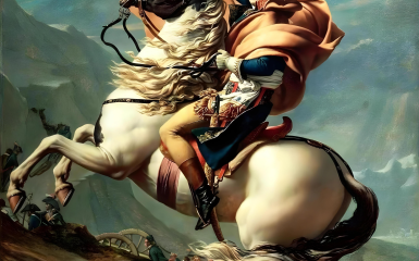 Mężczyzna siedzący na koniu, Napoleon