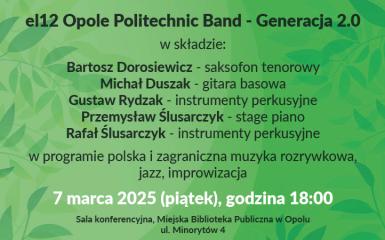 plakat wydarzenia, informacje zawarte w tekście