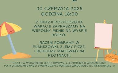 baner wydarzenia, informacje w tekście