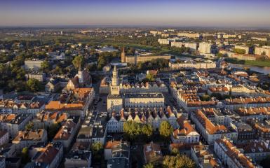 Panorama Opola w stronę Rynku