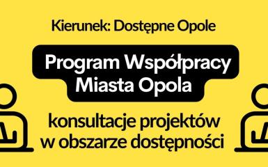 Plakat promujący konsultacje w obszarze dostępności zadań publicznych w ramach programów współpracy z organizacjami pozarządowymi i uprawnionymi podmiotami na rok 2025 i lata 2025-2028