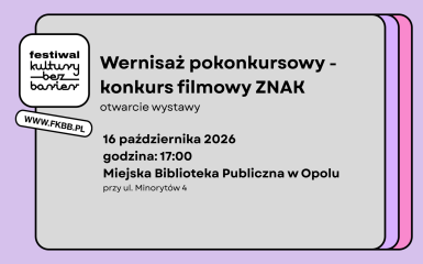 baner wydarzenia, informacje i szczegóły spotkania zostały zawarte w tekście