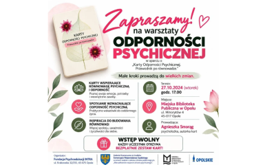 Warsztaty odporności psychicznej w Miejskiej Bibliotece Publicznej