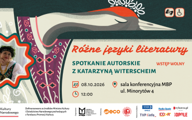 Różne języki literatury – spotkanie autorskie z Katarzyną Witerscheim w Miejskiej Bibliotece Publicznej