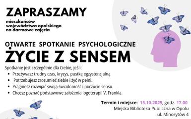 baner wydarzenia, informacje w tekście