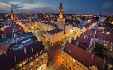 Opole - widok na ratusz