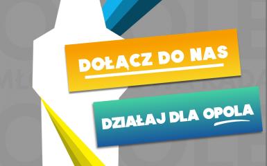 Młodzieżowa Rada Miasta Opola zachęca do działania - plakat