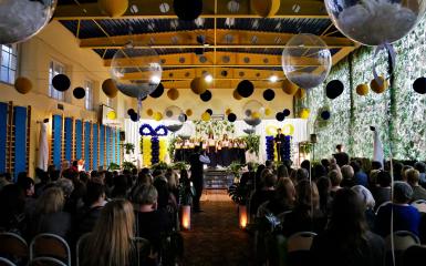 Oficjalna gala otwarcia nowego budynku Publicznej Szkoły Podstawowej nr 9 w Opolu, zlokalizowanej przy ulicy Cmentarnej 7.