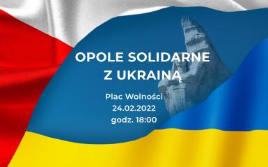 Opole solidarne z Ukrainą baner